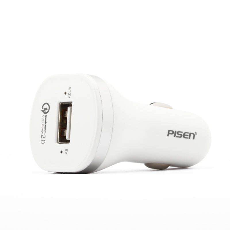 Pisen QC3.0 Port Car Charger Quick Charging Adpater For iPhone Samsung