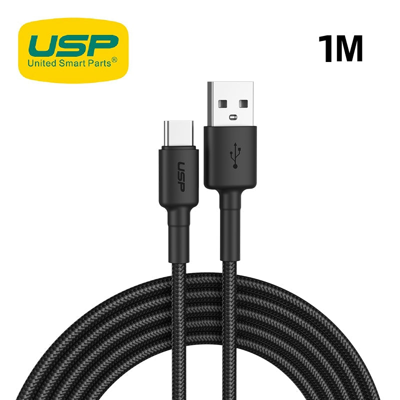 1m Durable USB A to Type C cable