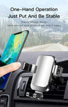 Load image into Gallery viewer, Phonix Gravity Car Mount Holder(Hook Up Air Outlet Version) Black

